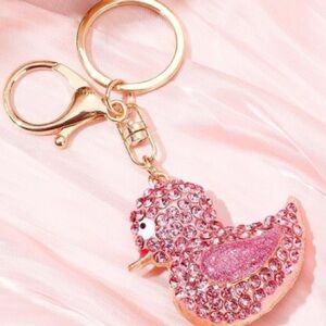 Crystal Duck purse/bag charm Keychain